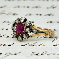 The Antique Victorian Ruby & Ten Diamond Ring (2 of 5) The Antique Victorian Ruby & Ten Diamond Ring (2 of 5)