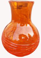 An Orange Strap Vase by James Powell & Sons (5 of 5) An Orange Strap Vase by James Powell & Sons (5 of 5)