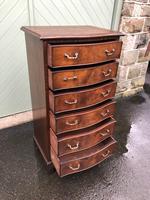 Antique Slim Mahogany Serpentine Chest of Drawers (2 of 8) Antique Slim Mahogany Serpentine Chest of Drawers (2 of 8)