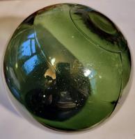 Mid Victorian Green Glass Fishing Float c.1850 (4 of 4)