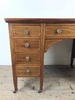 Antique Edwardian Inlaid Mahogany Desk (4 of 12) Antique Edwardian Inlaid Mahogany Desk (4 of 12)