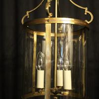 French Pair Convex Triple Light Antique Lanterns (5 of 9) French Pair Convex Triple Light Antique Lanterns (5 of 9)