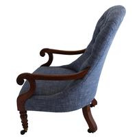 19th Century Buttoned Show Wood Chair (3 of 8) 19th Century Buttoned Show Wood Chair (3 of 8)