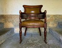 Exceptional 19thc Antique Mahogany Upholstered Library Captains Desk Armchair (12 of 12) Exceptional 19thc Antique Mahogany Upholstered Library Captains Desk Armchair (12 of 12)