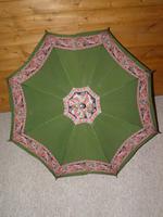 Vintage 12ct Rolled Gold Ladies Umbrella W/ Green Paisley Pattern Cotton Canopy (4 of 13) Vintage 12ct Rolled Gold Ladies Umbrella W/ Green Paisley Pattern Cotton Canopy (4 of 13)