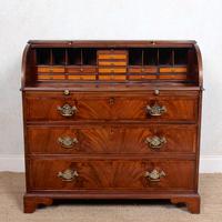 Cylinder Bureau Georgian Writing Desk Chest (12 of 12) Cylinder Bureau Georgian Writing Desk Chest (12 of 12)