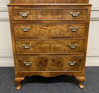 Burr Walnut Cupboard Over Chest (11 of 15) Burr Walnut Cupboard Over Chest (11 of 15)