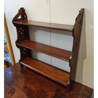 Mahogany Hanging Wall Shelves (3 of 6) Mahogany Hanging Wall Shelves (3 of 6)