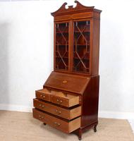 Secretaire Bureau Bookcase Astragal Glazed Mahogany Library Cabinet (5 of 14) Secretaire Bureau Bookcase Astragal Glazed Mahogany Library Cabinet (5 of 14)