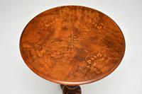 Antique Victorian Inlaid Burr Walnut Side Table (7 of 8) Antique Victorian Inlaid Burr Walnut Side Table (7 of 8)