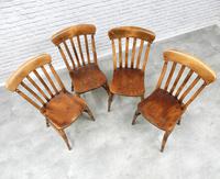 Set of 4 Lath Back Kitchen Chairs (3 of 5) Set of 4 Lath Back Kitchen Chairs (3 of 5)