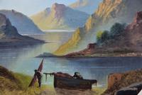 Tranquil 19th Century Gouache Mountain Lakeside Scene (3 of 4) Tranquil 19th Century Gouache Mountain Lakeside Scene (3 of 4)