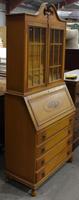 1940's Yellow Painted Bureaux Bookcase in Crackled Effect (3 of 4) 1940's Yellow Painted Bureaux Bookcase in Crackled Effect (3 of 4)