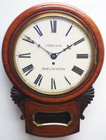 Rare Antique Drop Dial Wall Clock 8 Day Single Fusee Movement (5 of 13) Rare Antique Drop Dial Wall Clock 8 Day Single Fusee Movement (5 of 13)