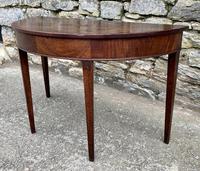Georgian Mahogany Demi Lune D-End Console Table (11 of 14) Georgian Mahogany Demi Lune D-End Console Table (11 of 14)