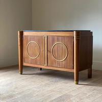 Elegant French Mid Century Modernist Fossil Marble Topped Commode (2 of 10) Elegant French Mid Century Modernist Fossil Marble Topped Commode (2 of 10)