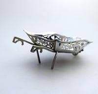 Rare Solid Silver Novelty Wheelbarrow Dish c.1908 (3 of 8) Rare Solid Silver Novelty Wheelbarrow Dish c.1908 (3 of 8)
