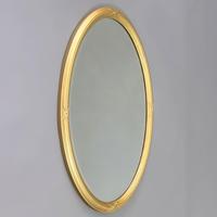 Late 19th Century Gilt Oval Bevelled Mirror with Reeded Frame c.1895 (5 of 7) Late 19th Century Gilt Oval Bevelled Mirror with Reeded Frame c.1895 (5 of 7)
