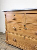 Antique Pine & Marble Chest of Drawers (12 of 15) Antique Pine & Marble Chest of Drawers (12 of 15)