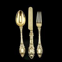 Antique Victorian Solid Silver Gilt Traveling / Christening Cutlery Set - Martin Hall & Co. 1872 (5 of 22) Antique Victorian Solid Silver Gilt Traveling / Christening Cutlery Set - Martin Hall & Co. 1872 (5 of 22)