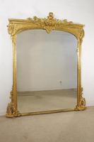 19th Century Gilt Overmantle Mirror 19th Century Gilt Overmantle Mirror