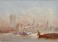 FrederickFREDERICK E.J.Goff Pair of Watercolours ‘Westminster from the South West & London Bridge (5 of 5) FrederickFREDERICK E.J.Goff Pair of Watercolours ‘Westminster from the South West & London Bridge (5 of 5)