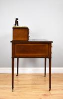 Edwardian Mahogany & Marquetry Writing Table by Jas Shoolbred (17 of 18) Edwardian Mahogany & Marquetry Writing Table by Jas Shoolbred (17 of 18)