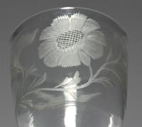 Engraved Georgian Plain Stem Wine Glass (4 of 4) Engraved Georgian Plain Stem Wine Glass (4 of 4)