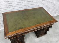 Small Carved Oak Green Man Desk (5 of 10) Small Carved Oak Green Man Desk (5 of 10)
