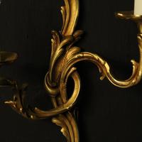 French Pair Of Gilded Bronze Antique Wall Lights (7 of 10) French Pair Of Gilded Bronze Antique Wall Lights (7 of 10)