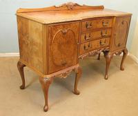 Burr Walnut Queen Anne Style Shaped Sideboard (3 of 13) Burr Walnut Queen Anne Style Shaped Sideboard (3 of 13)