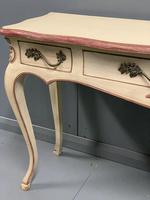 Large French painted console table with drawers (7 of 8) Large French painted console table with drawers (7 of 8)