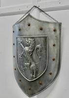 19th Century French Arts and Crafts Hand Made Curved Steel Shield (3 of 5) 19th Century French Arts and Crafts Hand Made Curved Steel Shield (3 of 5)