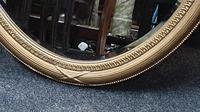 Large Edwardian Oval Gilt Wall Mirror (2 of 5) Large Edwardian Oval Gilt Wall Mirror (2 of 5)