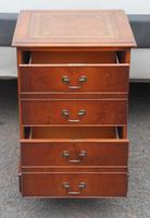 1960s Mahogany Small Filing Cabinet with Tan Leather Top (2 of 5) 1960s Mahogany Small Filing Cabinet with Tan Leather Top (2 of 5)