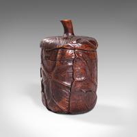 Small Antique Lidded Pot, Oriental, Chinese Elm, Carved Treen, Victorian, C.1900 (3 of 12) Small Antique Lidded Pot, Oriental, Chinese Elm, Carved Treen, Victorian, C.1900 (3 of 12)
