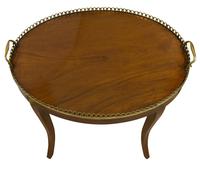 Oval Mahogany Occasional Table with Brass Gallery (2 of 5) Oval Mahogany Occasional Table with Brass Gallery (2 of 5)
