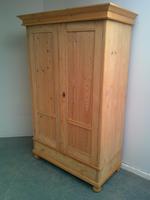 Quality Antique Pine 2 Door Knockdown Wardrobe to wax / paint