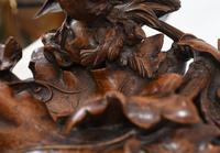 Black Forest Inkwell Hand Carved German Cuckoo Bird Sculpture 1860 (9 of 9) Black Forest Inkwell Hand Carved German Cuckoo Bird Sculpture 1860 (9 of 9)