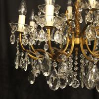 Italian Gilded 12 Light Double Tiered Antique Chandelier (4 of 10) Italian Gilded 12 Light Double Tiered Antique Chandelier (4 of 10)