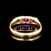 Antique Ruby & Old Cut Diamond 18ct 18K Yellow Gold Scroll Ring (8 of 9) Antique Ruby & Old Cut Diamond 18ct 18K Yellow Gold Scroll Ring (8 of 9)