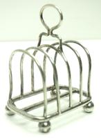 English Antique Solid Silver Art Deco Toast Rack, Super Design Fresh & Clean c.1920 (3 of 5) English Antique Solid Silver Art Deco Toast Rack, Super Design Fresh & Clean c.1920 (3 of 5)