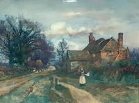 Antique Victorian Gilt Framed Watercolour by Artist Sidney Grant Rowe (2 of 5) Antique Victorian Gilt Framed Watercolour by Artist Sidney Grant Rowe (2 of 5)