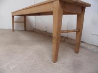 Victorian Antique Pine 4 Seater Kitchen Table / Hall Bench to Wax or Paint (6 of 8) Victorian Antique Pine 4 Seater Kitchen Table / Hall Bench to Wax or Paint (6 of 8)