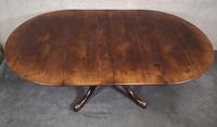 Large Reproduction Circular Oak Dining Table With Two Leaves / Seats 8 Persons (4 of 8) Large Reproduction Circular Oak Dining Table With Two Leaves / Seats 8 Persons (4 of 8)