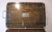 Antique Galleried Oak Serving Tray (5 of 6) Antique Galleried Oak Serving Tray (5 of 6)