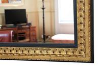 Large Black and Gilt 19th Century Overmantle or Wall Mirror (4 of 6) Large Black and Gilt 19th Century Overmantle or Wall Mirror (4 of 6)