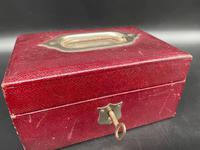 Victorian Leather Jewellery Box with Key (4 of 4) Victorian Leather Jewellery Box with Key (4 of 4)