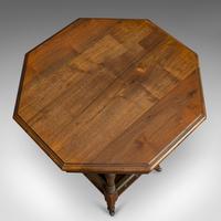 Antique Lamp Table, English, Walnut, Octagonal, Side, Games, Edwardian c.1910 (3 of 10) Antique Lamp Table, English, Walnut, Octagonal, Side, Games, Edwardian c.1910 (3 of 10)