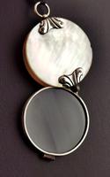Antique Georgian Quizzing Glass Pendant, Mother of Pearl & Silver (13 of 14) Antique Georgian Quizzing Glass Pendant, Mother of Pearl & Silver (13 of 14)